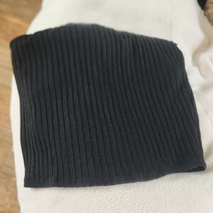 PINK Victoria's Secret Black Ribbed Tube Top